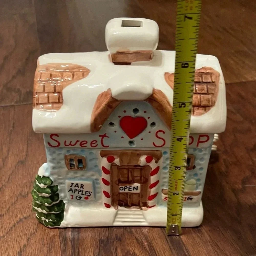 Vintage Ceramic Sweet Shop With Light By Classic Living Christmas Collection